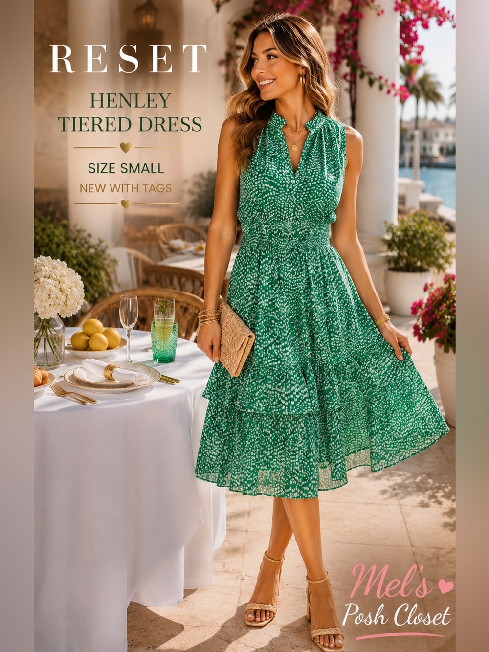 RESET Henley Dress – Size Small – NWT 💚